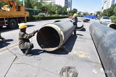 爭分奪秒搶進度 精雕細琢保質量——酒泉城區熱電聯供區域供熱一級管網優化改造工程順利推進